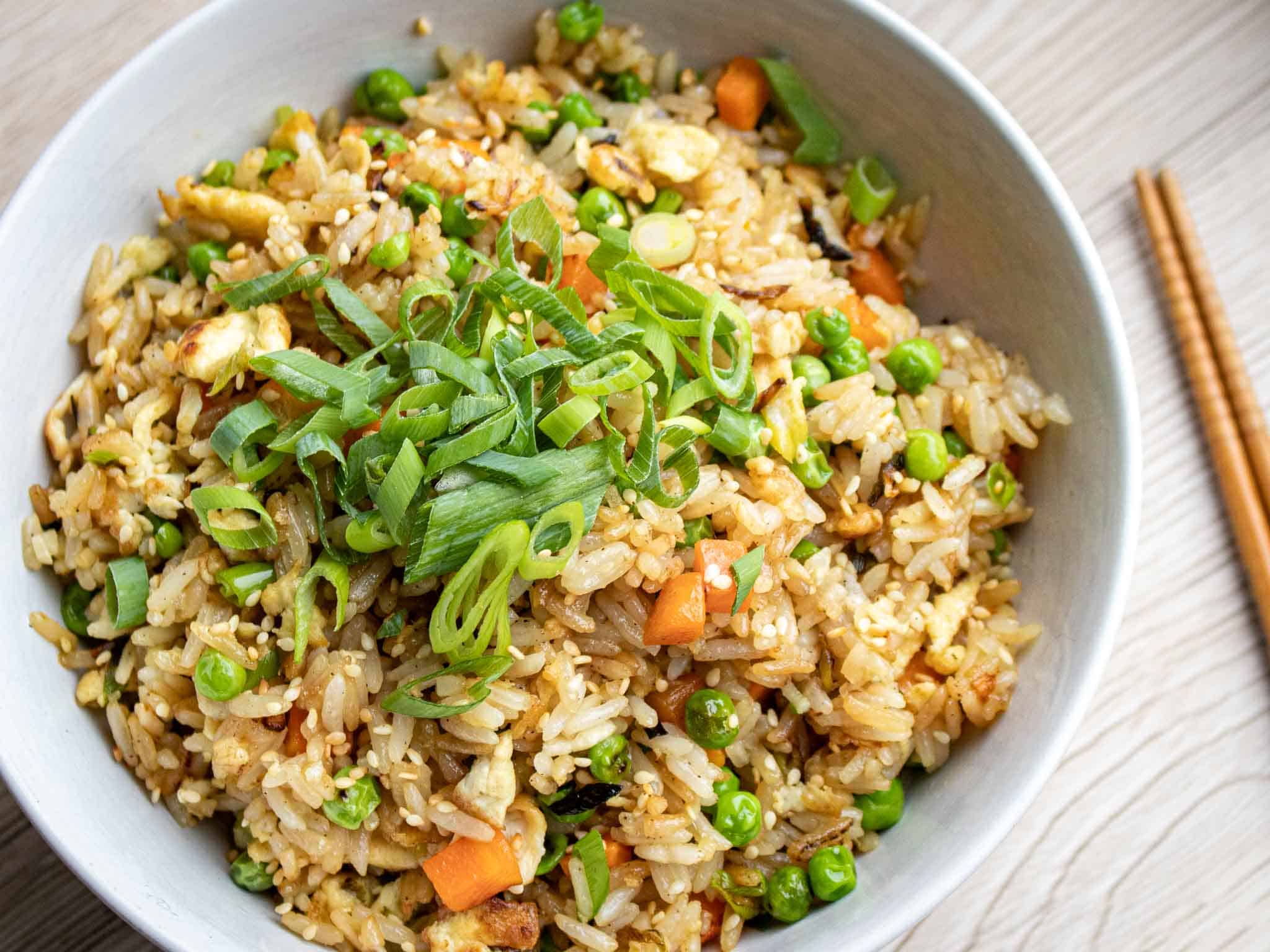 Gebakken rijst met ei