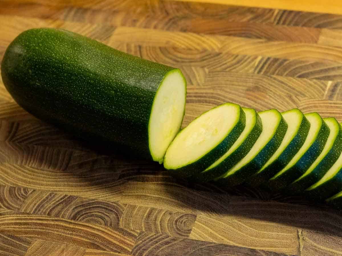Courgette snijden