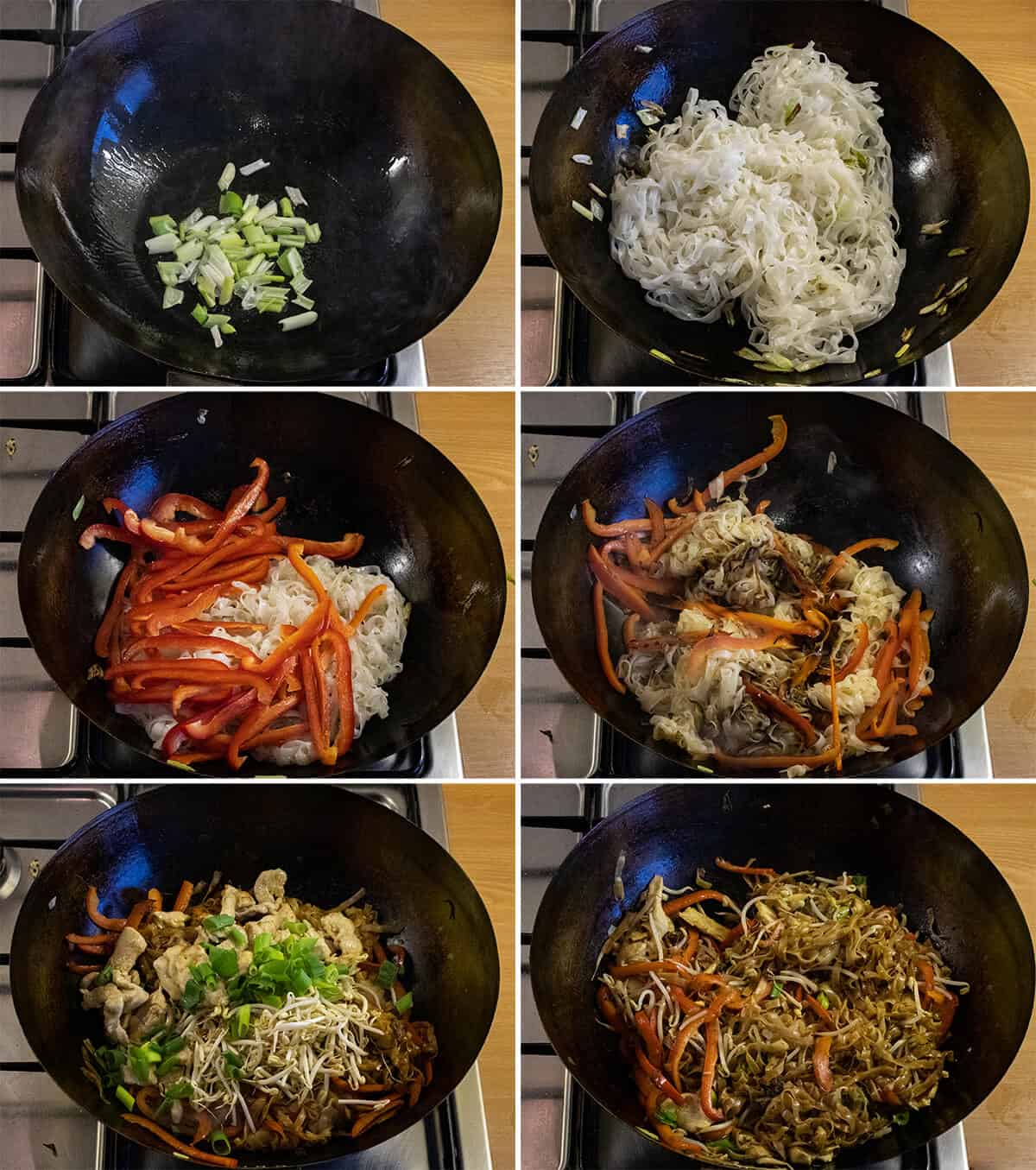 Chow Fun Noedels wokken