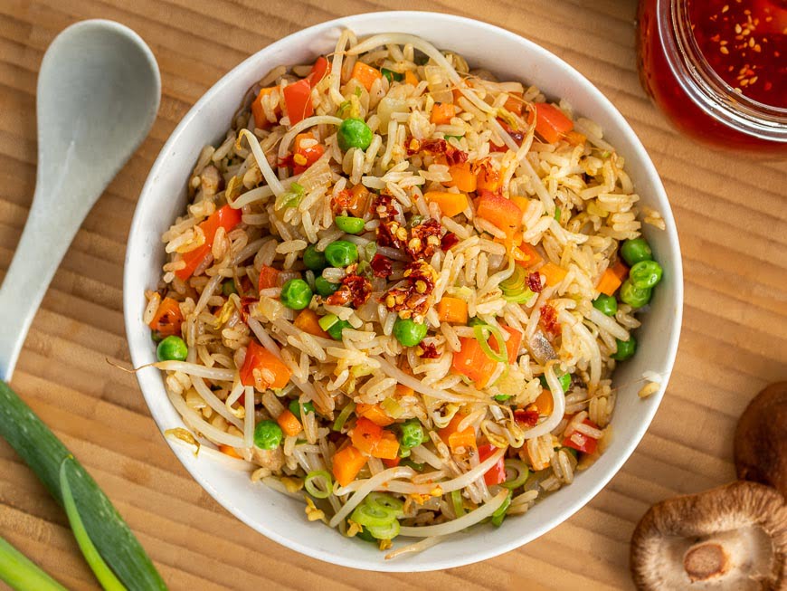 Gebakken Rijst met Groenten