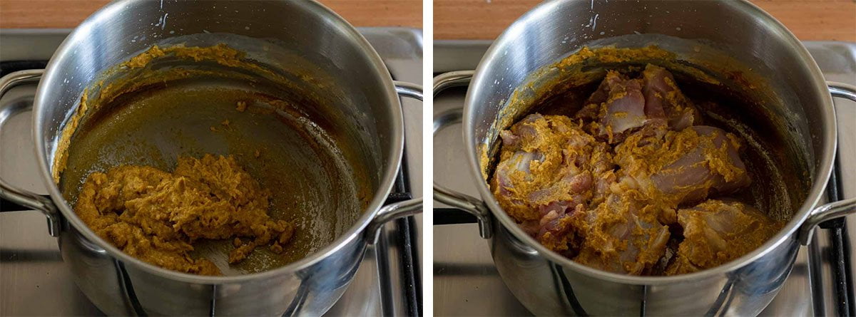 Gele Curry met Kip Klaarmaken