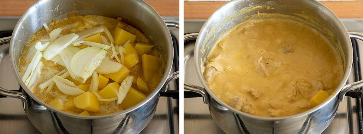 Gele Curry met Kip Klaarmaken